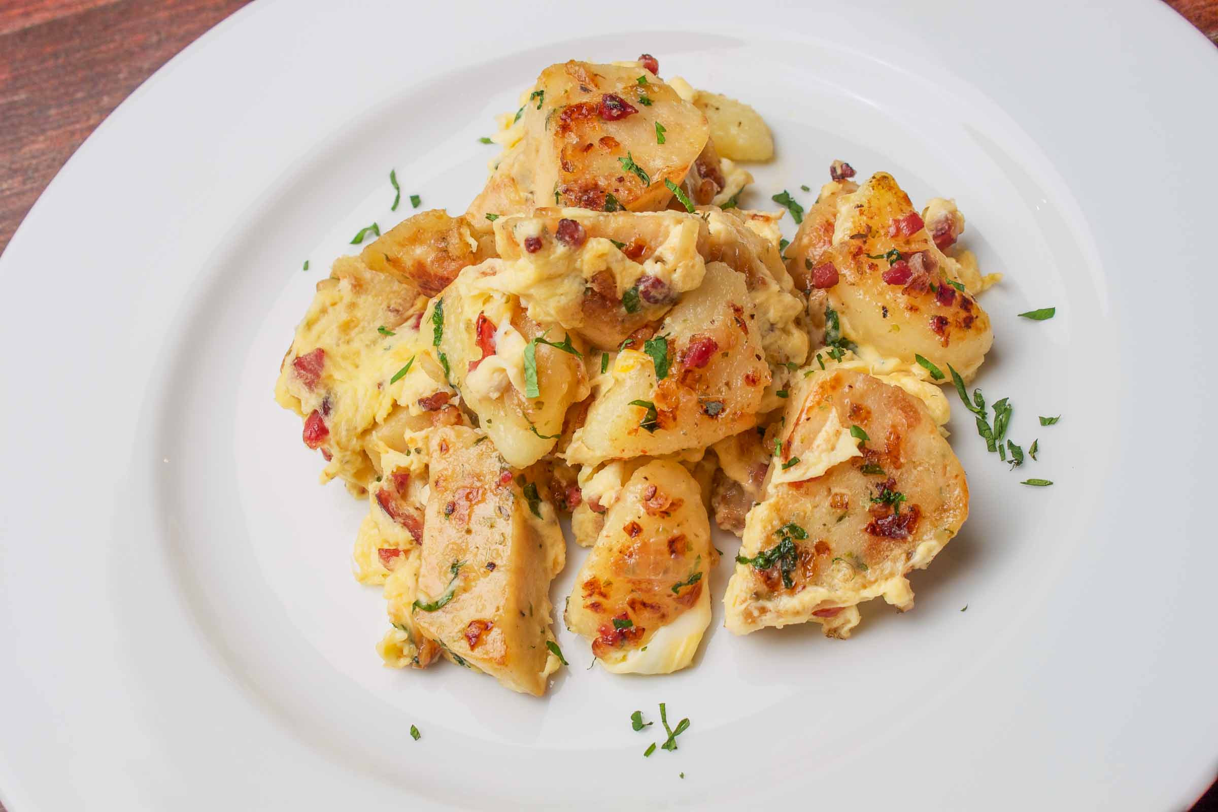 Knödel mit Ei